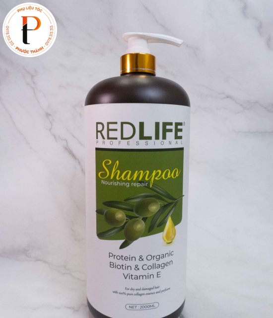 Dầu Gội Phục Hồi Tóc Hư Tổn Redlife Với Keratin & Collagen