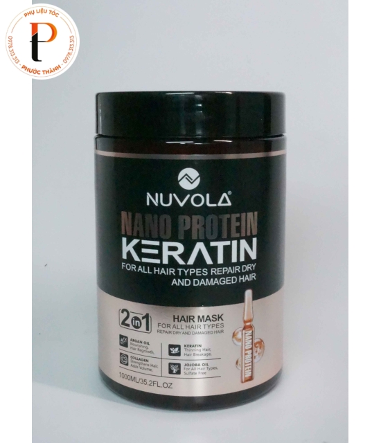 Mặt nạ dưỡng tóc nuvola keratin & nanoprotein